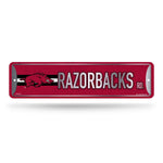 Wholesale NCAA Arkansas Razorbacks Metal Street Sign 4" x 15" Home Décor - Bedroom - Office - Man Cave By Rico Industries