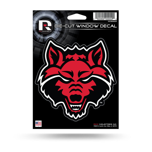 Wholesale NCAA Arkansas State Red Wolves 5" x 7" Vinyl Die-Cut Decal - Car/Truck/Home Accessory By Rico Industries