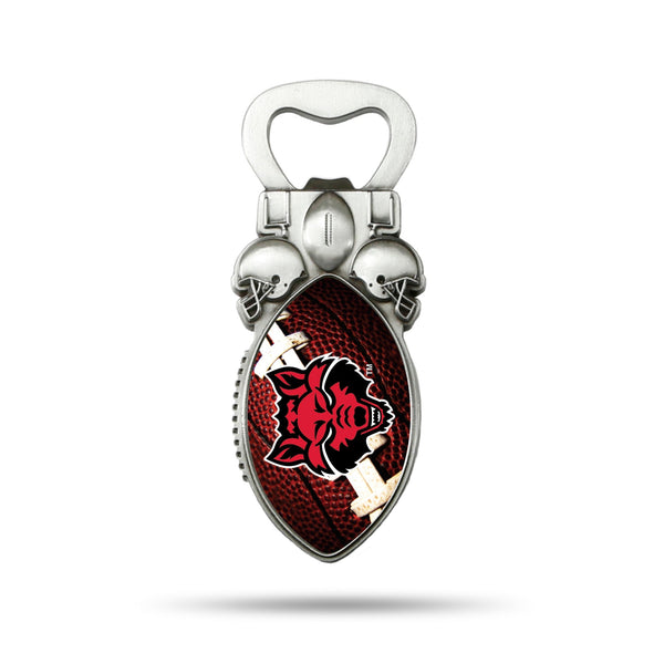 Wholesale NCAA Arkansas State Red Wolves Magnetic Bottle Opener, Stainless Steel, Strong Magnet to Display on Fridge By Rico Industries