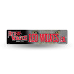 Wholesale NCAA Arkansas State Red Wolves Plastic 4" x 16" Street Sign By Rico Industries