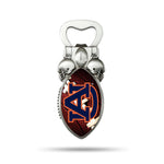 Wholesale NCAA Auburn Tigers Magnetic Bottle Opener, Stainless Steel, Strong Magnet to Display on Fridge By Rico Industries