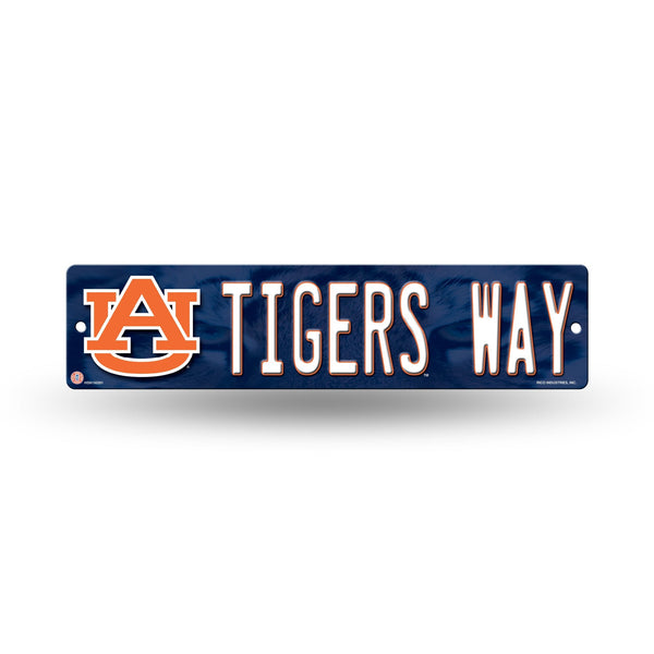 Wholesale NCAA Auburn Tigers Plastic 4" x 16" Street Sign By Rico Industries