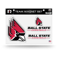 Wholesale NCAA Ball State Cardinals Team Magnet Set 8.5" x 11" - Home Décor - Regrigerator, Office, Kitchen By Rico Industries