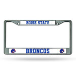 Wholesale NCAA Boise State Broncos 12" x 6" Silver Chrome Car/Truck/SUV Auto Accessory By Rico Industries