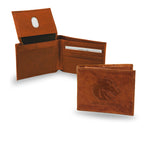 Wholesale NCAA Boise State Broncos Genuine Leather Billfold Wallet - 3.25" x 4.25" - Slim Style By Rico Industries