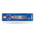 Wholesale NCAA Boise State Broncos Metal Street Sign 4" x 15" Home Décor - Bedroom - Office - Man Cave By Rico Industries