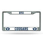 Wholesale NCAA BYU Cougars 12" x 6" Silver Chrome Car/Truck/SUV Auto Accessory By Rico Industries