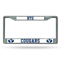 Wholesale NCAA BYU Cougars 12" x 6" Silver Chrome Car/Truck/SUV Auto Accessory By Rico Industries