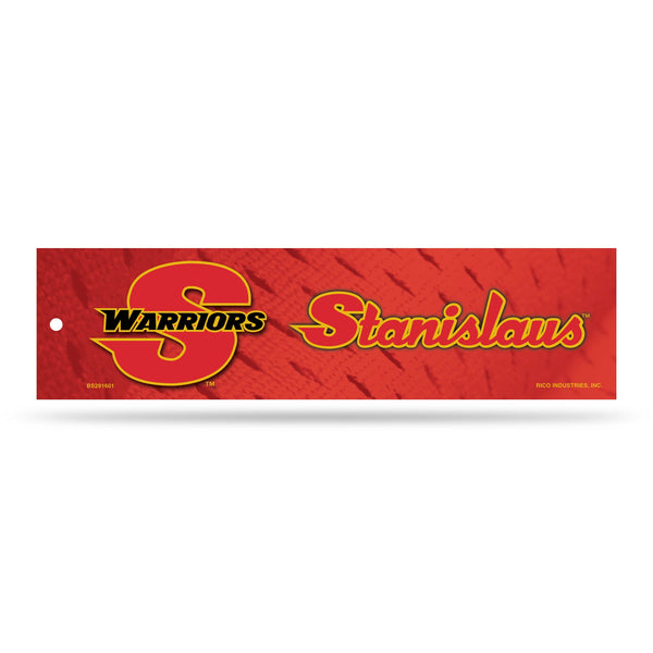 Wholesale NCAA Cal State-Stanislaus Warriors 3" x 12" Car/Truck/Jeep Bumper Sticker By Rico Industries