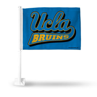 Wholesale NCAA California-Los Angeles Bruins Double Sided Car Flag - 16" x 19" - Strong Pole that Hooks Onto Car/Truck/Automobile By Rico Industries