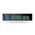Wholesale NCAA California-Los Angeles Bruins Plastic 4" x 16" Street Sign By Rico Industries
