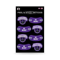 Wholesale NCAA Central Arkansas Bears Peel & Stick Temporary Tattoos - Eye Black - Game Day Approved! By Rico Industries