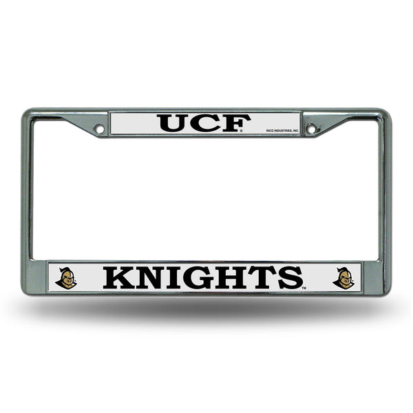 Wholesale NCAA Central Florida Knights 12" x 6" Silver Chrome Car/Truck/SUV Auto Accessory By Rico Industries