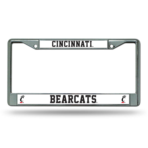 Wholesale NCAA Cincinnati Bearcats 12" x 6" Silver Chrome Car/Truck/SUV Auto Accessory By Rico Industries