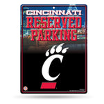 Wholesale NCAA Cincinnati Bearcats 8.5" x 11" Metal Parking Sign - Great for Man Cave, Bed Room, Office, Home Décor By Rico Industries