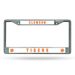 Wholesale NCAA Clemson Tigers 12" x 6" Silver Chrome Car/Truck/SUV Auto Accessory By Rico Industries