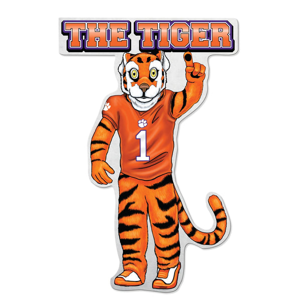 Wholesale NCAA Clemson Tigers Classic Mascot Shape Cut Pennant - Home and Living Room Décor - Soft Felt EZ to Hang By Rico Industries