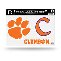 Wholesale NCAA Clemson Tigers Team Magnet Set 8.5" x 11" - Home Décor - Regrigerator, Office, Kitchen By Rico Industries