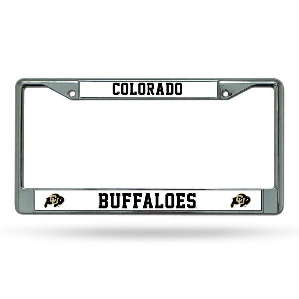 Wholesale NCAA Colorado Buffaloes 12" x 6" Silver Chrome Car/Truck/SUV Auto Accessory By Rico Industries