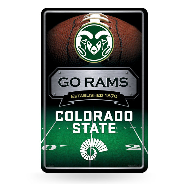 Wholesale NCAA Colorado State Rams 11" x 17" Large Metal Home Décor Sign By Rico Industries
