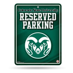 Wholesale NCAA Colorado State Rams 8.5" x 11" Metal Parking Sign - Great for Man Cave, Bed Room, Office, Home Décor By Rico Industries