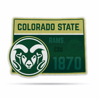 Wholesale NCAA Colorado State Rams Classic State Shape Cut Pennant - Home and Living Room Décor - Soft Felt EZ to Hang By Rico Industries