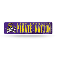 Wholesale NCAA East Carolina Pirates Plastic 4" x 16" Street Sign By Rico Industries