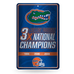 Wholesale NCAA Florida Gators 11" x 17" Large Metal Home Décor Sign By Rico Industries