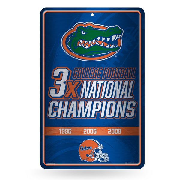 Wholesale NCAA Florida Gators 11" x 17" Large Metal Home Décor Sign By Rico Industries