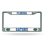 Wholesale NCAA Florida Gators 12" x 6" Silver Chrome Car/Truck/SUV Auto Accessory By Rico Industries