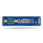 Wholesale NCAA Florida Gators Metal Street Sign 4" x 15" Home Décor - Bedroom - Office - Man Cave By Rico Industries