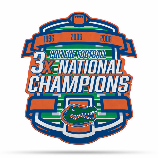 Wholesale NCAA Florida Gators Multi Time Championship Shape Cut Pennant - Home and Living Room Décor - Soft Felt EZ to Hang By Rico Industries