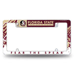 Wholesale NCAA Florida State Seminoles 12" x 6" Chrome All Over Automotive License Plate Frame for Car/Truck/SUV By Rico Industries