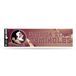 Wholesale NCAA Florida State Seminoles 3" x 12" Car/Truck/Jeep Bumper Sticker By Rico Industries