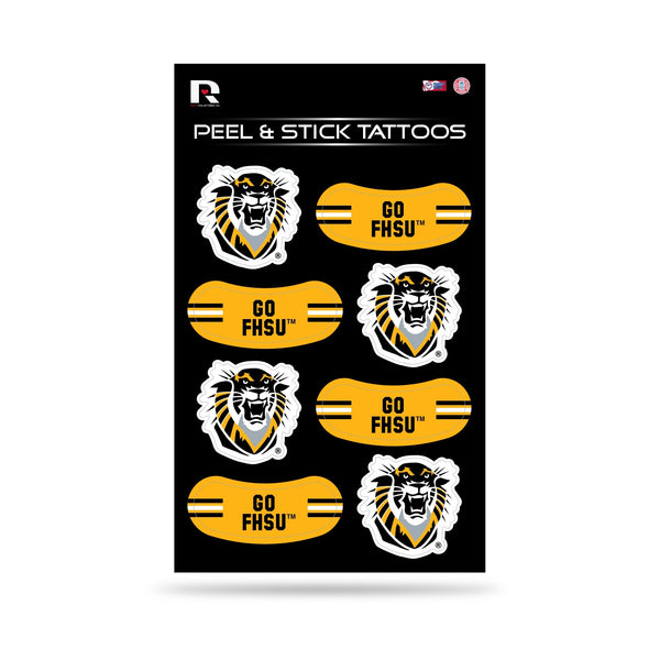 Wholesale NCAA Fort Hays State Tigers Peel & Stick Temporary Tattoos - Eye Black - Game Day Approved! By Rico Industries