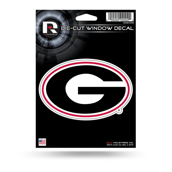 Wholesale NCAA Georgia Bulldogs 5" x 7" Vinyl Die-Cut Decal - Car/Truck/Home Accessory By Rico Industries