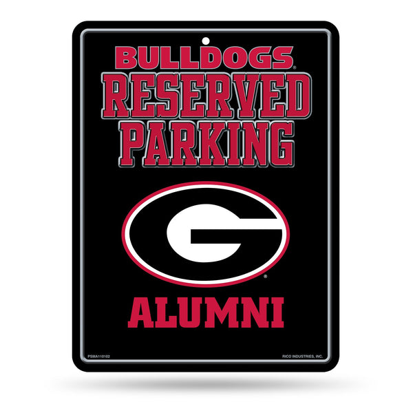 Wholesale NCAA Georgia Bulldogs 8.5" x 11" Metal Alumni Parking Sign - Great for Man Cave, Bed Room, Office, Home Décor By Rico Industries