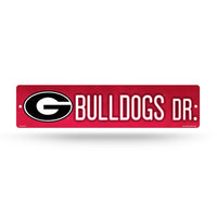 Wholesale NCAA Georgia Bulldogs Plastic 4" x 16" Street Sign By Rico Industries