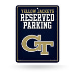 Wholesale NCAA Georgia Tech Yellow Jackets 8.5" x 11" Metal Parking Sign - Great for Man Cave, Bed Room, Office, Home Décor By Rico Industries