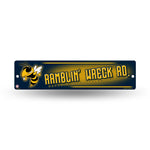 Wholesale NCAA Georgia Tech Yellow Jackets Plastic 4" x 16" Street Sign By Rico Industries
