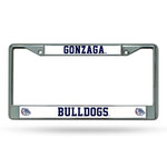 Wholesale NCAA Gonzaga Bulldogs 12" x 6" Silver Chrome Car/Truck/SUV Auto Accessory By Rico Industries