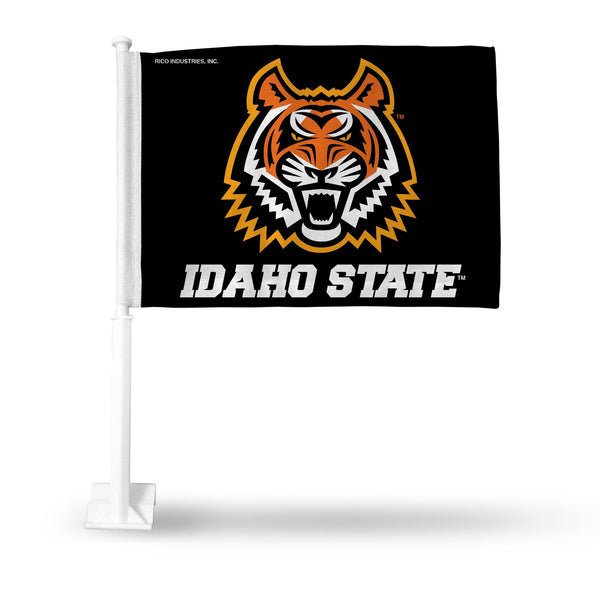 Wholesale NCAA Idaho State Bengals Double Sided Car Flag - 16" x 19" - Strong Pole that Hooks Onto Car/Truck/Automobile By Rico Industries