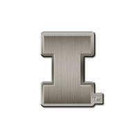 Wholesale NCAA Illinois Fighting Illini Antique Nickel Auto Emblem for Car/Truck/SUV By Rico Industries