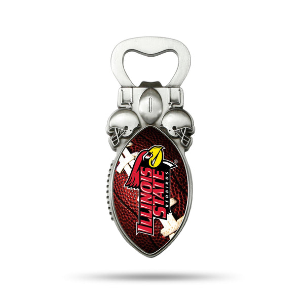 Wholesale NCAA Illinois State Redbirds Magnetic Bottle Opener, Stainless Steel, Strong Magnet to Display on Fridge By Rico Industries