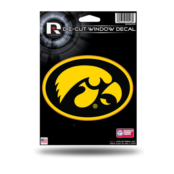 Wholesale NCAA Iowa Hawkeyes 5" x 7" Vinyl Die-Cut Decal - Car/Truck/Home Accessory By Rico Industries