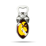 Wholesale NCAA Iowa Hawkeyes Magnetic Bottle Opener, Stainless Steel, Strong Magnet to Display on Fridge By Rico Industries