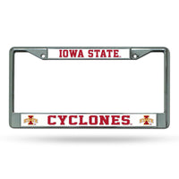 Wholesale NCAA Iowas State Cyclones 12" x 6" Silver Chrome Car/Truck/SUV Auto Accessory By Rico Industries