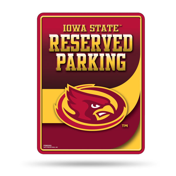 Wholesale NCAA Iowas State Cyclones 8.5" x 11" Metal Parking Sign - Great for Man Cave, Bed Room, Office, Home Décor By Rico Industries