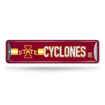 Wholesale NCAA Iowas State Cyclones Metal Street Sign 4" x 15" Home Décor - Bedroom - Office - Man Cave By Rico Industries