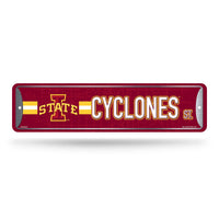 Wholesale NCAA Iowas State Cyclones Metal Street Sign 4" x 15" Home Décor - Bedroom - Office - Man Cave By Rico Industries